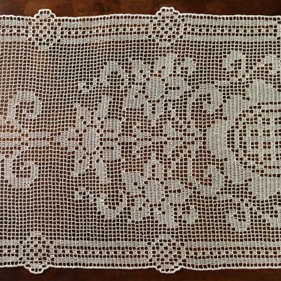 Rayure en filet au crochet