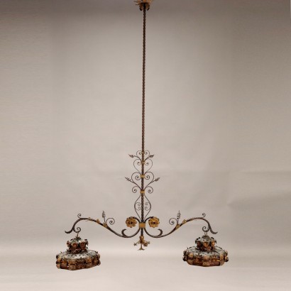 Wrought iron chandelier