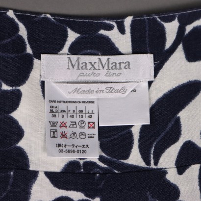 Robe en lin à fleurs Max Mara