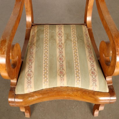 Fauteuil Louis Philippe en merisier