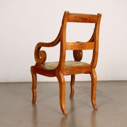 Louis Philippe armchair in cherry wood