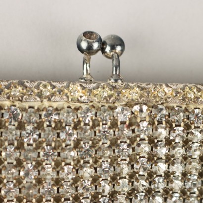 Vintage handbag with rhinestones