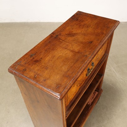 Bedside table with ancient woods