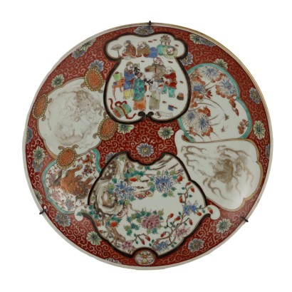 Kutani plate in porcelain and enamel P