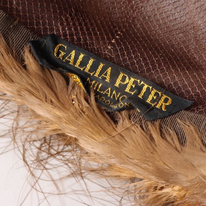 Gallia Peter Vintage Hat with Feathers