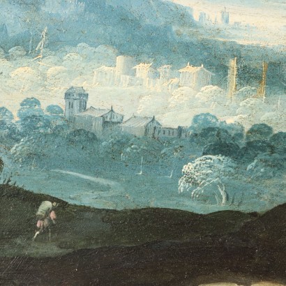 Painting Flemish Landscape with Figures, Landscape with figures