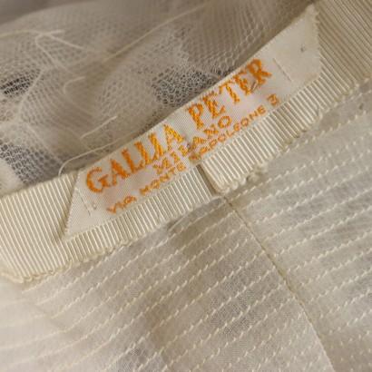 Gallia Peter Cappello Bianco Vintage