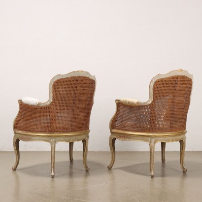 Pair of Rococo Style Armchairs