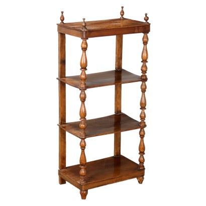 Antique Louis Philippe Étagère Walnut 4 Shelves XIX Century