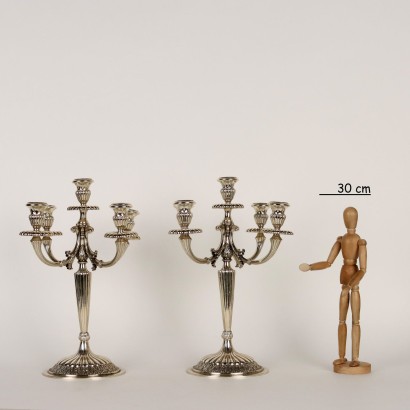 Pair of Silver Candelabra Manufacture