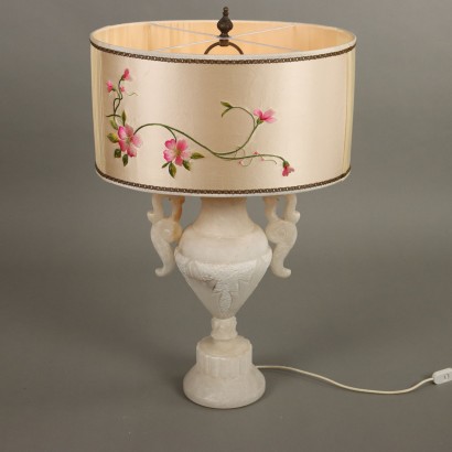 Antique Table Lamp Alabaster Italy XX Century