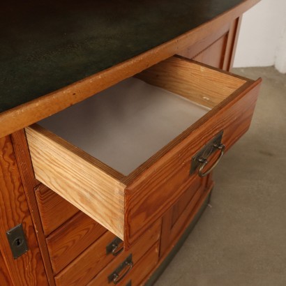 Liberty sideboard with artistic stained glass windows