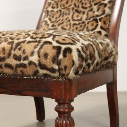 Pair of Chairs with Animalier Fabric