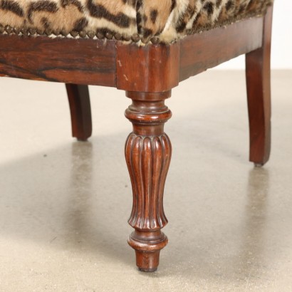 Pair of Chairs with Animalier Fabric