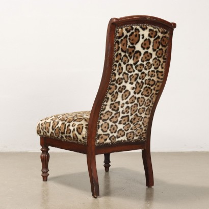 Pair of Chairs with Animalier Fabric