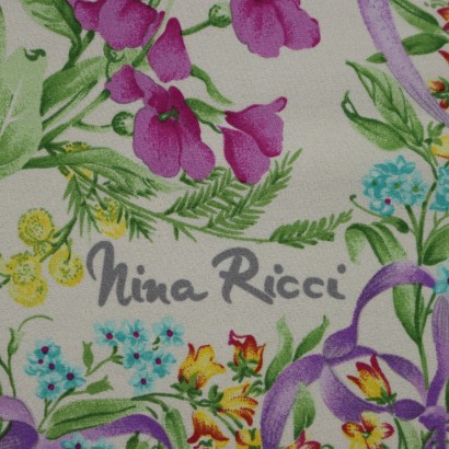 Écharpe en soie vintage Nina Ricci