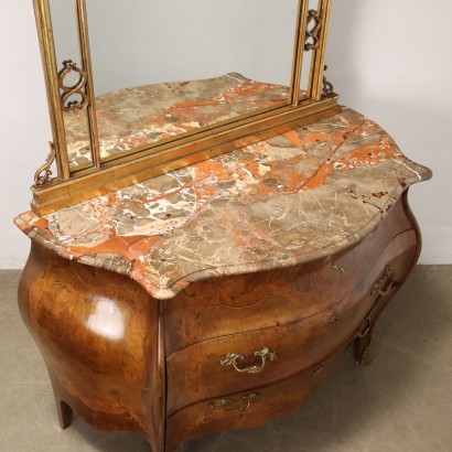 Commode avec miroir de style baroque