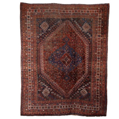 Tapis Ancien Asiatique en Laine Noeud Fin 328 x 257 cm