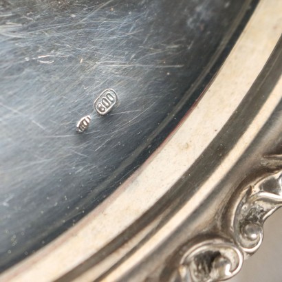 Tray with Three Plates in Silver