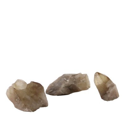 Groupe de 3 Quartz Anciens Italie XXe Siècle