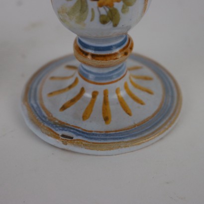 Pair of Majolica Goblets Giacomo B