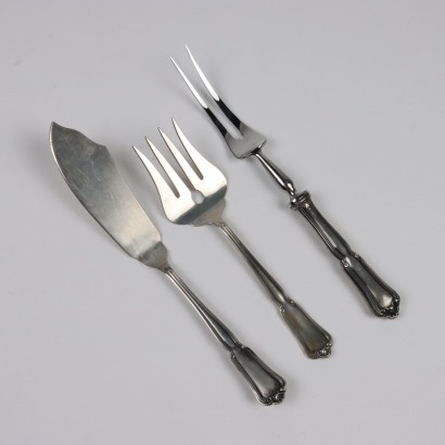 Silver Cutlery Set Hooks Mi