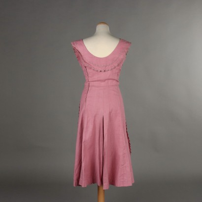 Vestido vintage rosa antiguo