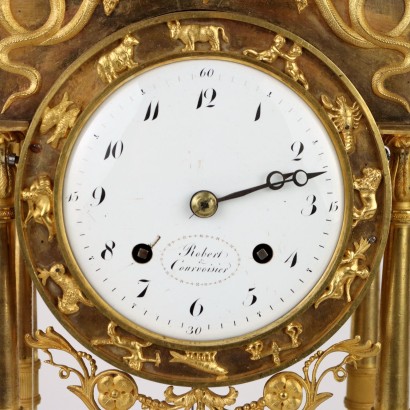 Gilded Bronze Table Clock Ro