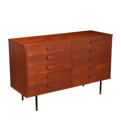 Vintage 1960s Chest of Drawers Teak Veneer Italy