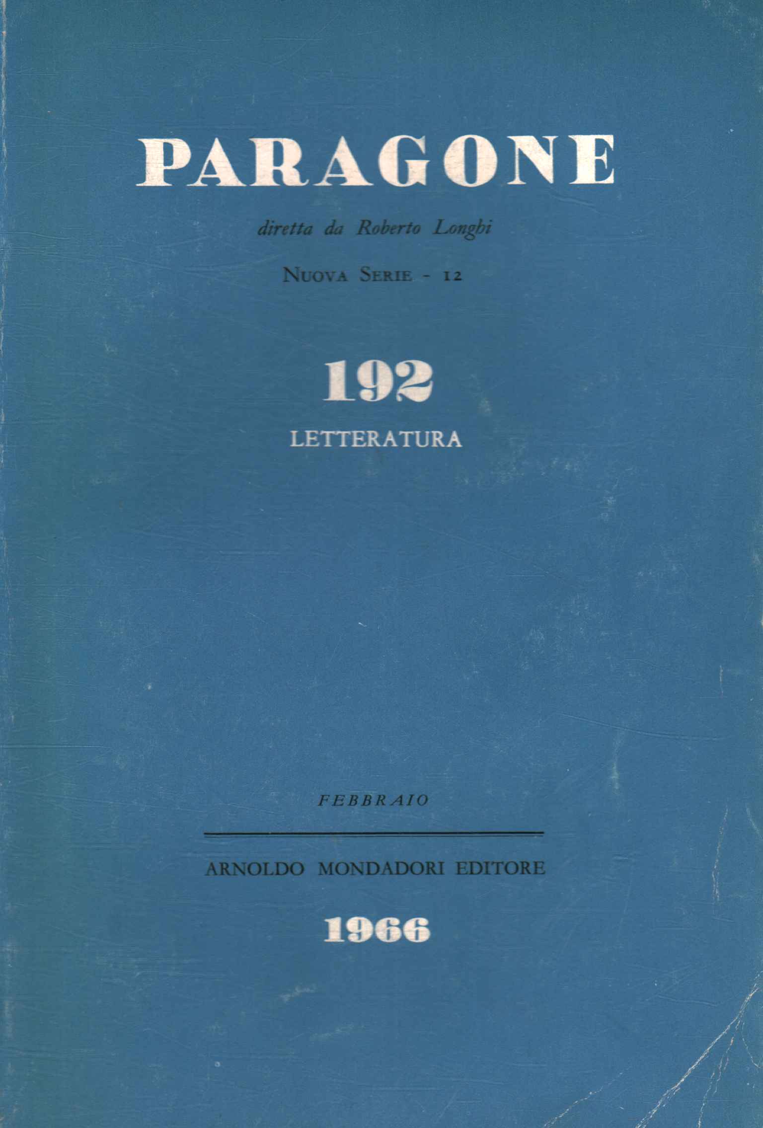 Paragone. Letteratura (Anno XVII Numero%2,Paragone. Letteratura (Anno XVII Numero%2