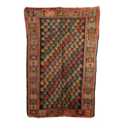 Antiker Kilim Teppich Wolle Feiner Knoten Türkei 235 x 153 cm