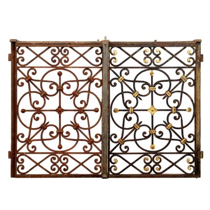 Antique Gate Wrought Iron Italy Late XIX Century