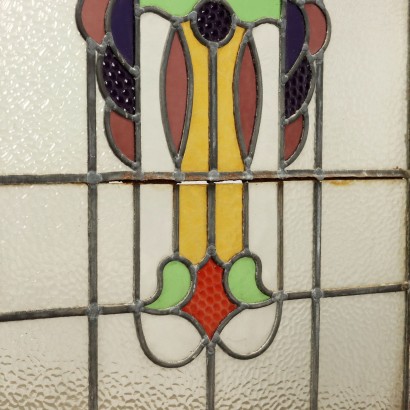 Pair of Liberty Stained Glass Windows