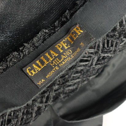 Gallia et Peter Vintage Chapeau Noir F