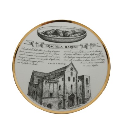 Piero Fornasetti dish Apulian specialties