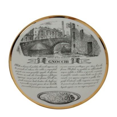 Piero Fornasetti dish Milanese specialties