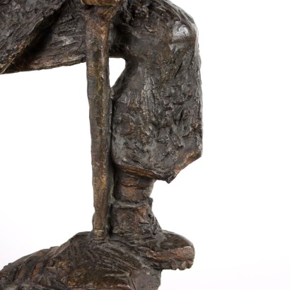 Sculpture d'alpiniste en bronze