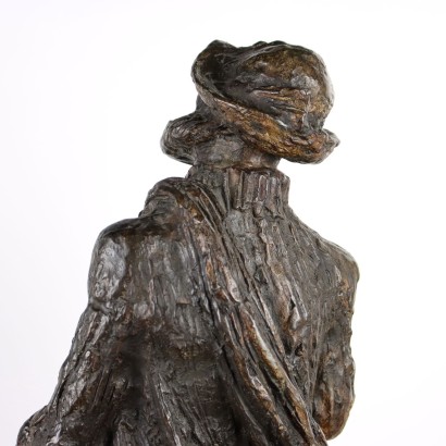 Sculpture d'alpiniste en bronze