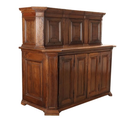 credenza con alzata,Credenza con Alzata in Noce