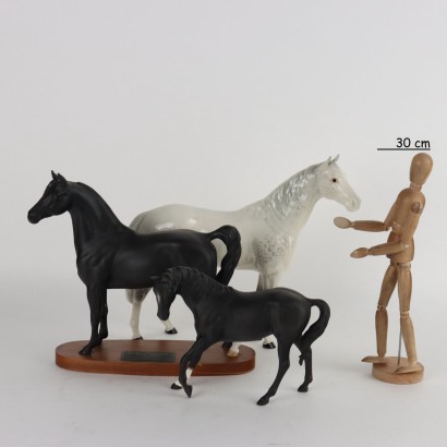 Groupe de chevaux en porcelaine de Beswick