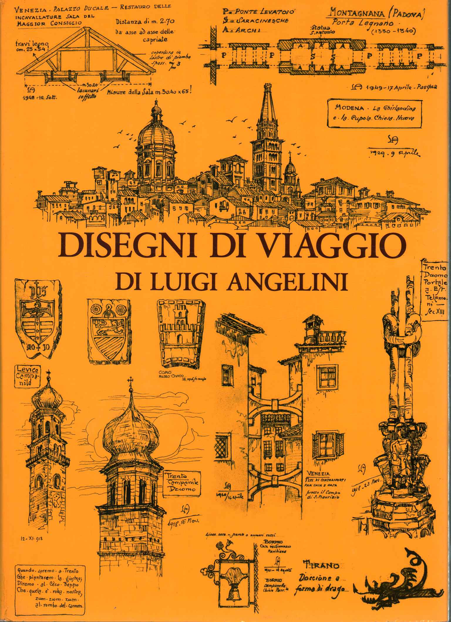 Dibujos de viajes de Luigi Angelini.