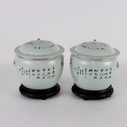 Pair of Porcelain Food Holders