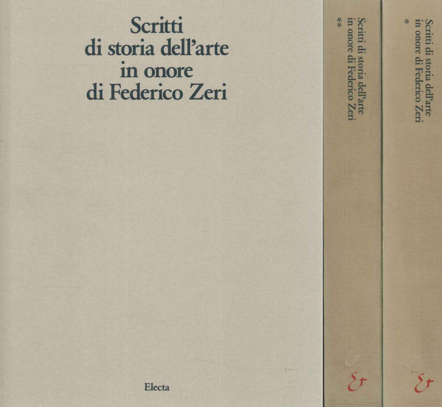 Scritti di storia dell'arte in%,Scritti di storia dell'arte in%