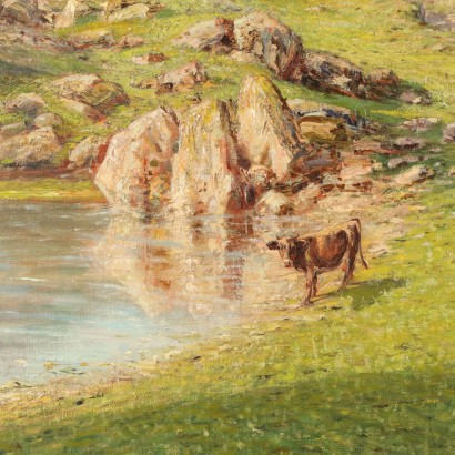 Painting by Oscar Casali, Alpine pasture with cows, Oscar Casali, Oscar Casali, Oscar Casali, Oscar Casali, Oscar Casali, Oscar Casali, Oscar Casali, Oscar Casali, Oscar Casali, Oscar Casali, Oscar Casali, Oscar Casali, Oscar Casali