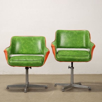 OFFICE ARMCHAIRS GROUP,Vintage American Armchairs 60s-70s