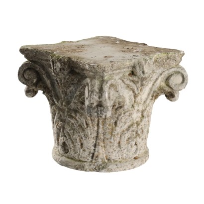 Antique Corinthian Capital Stone Italy Early XX Century