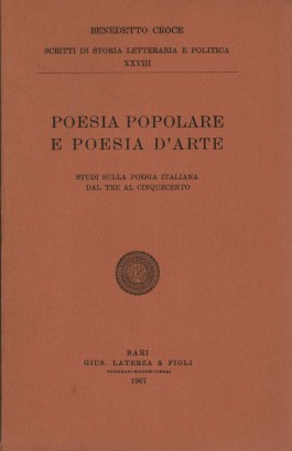 Poesia popolare e poesia d'arte