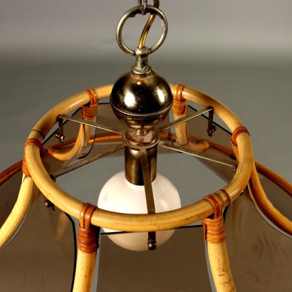 Chandelier, Bamboo Lamp 80s