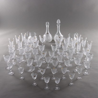 Ensemble de verres en cristal par