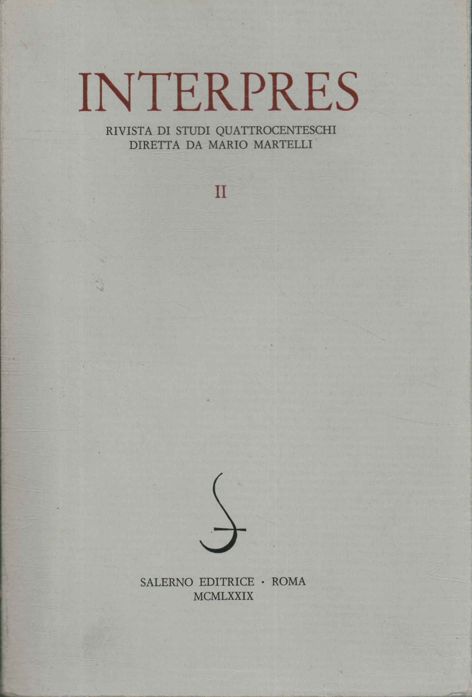 Interpres. Rivista di studi quattrocentesc